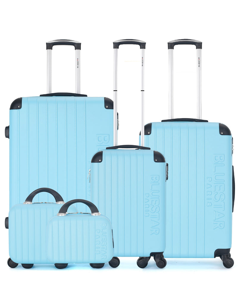 BLUESTAR - Set de 5 Valises BUCAREST-F 75 cm 4 Roues
