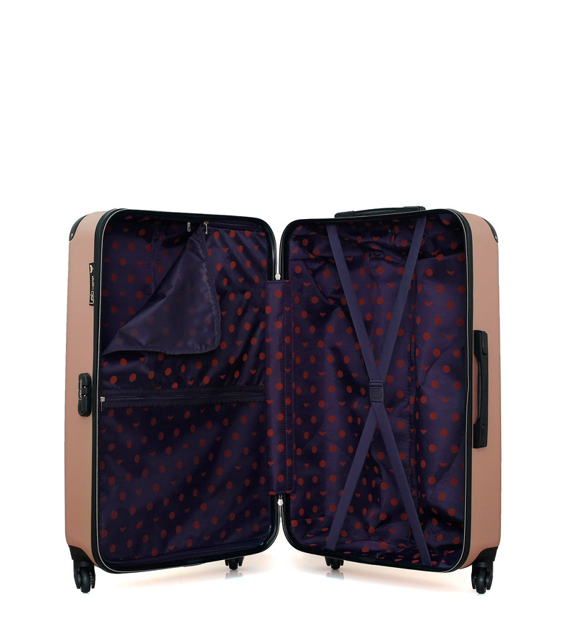LPB LUGGAGE - Set de 4 Valises MARIANNE-M 75 cm 4 Roues
