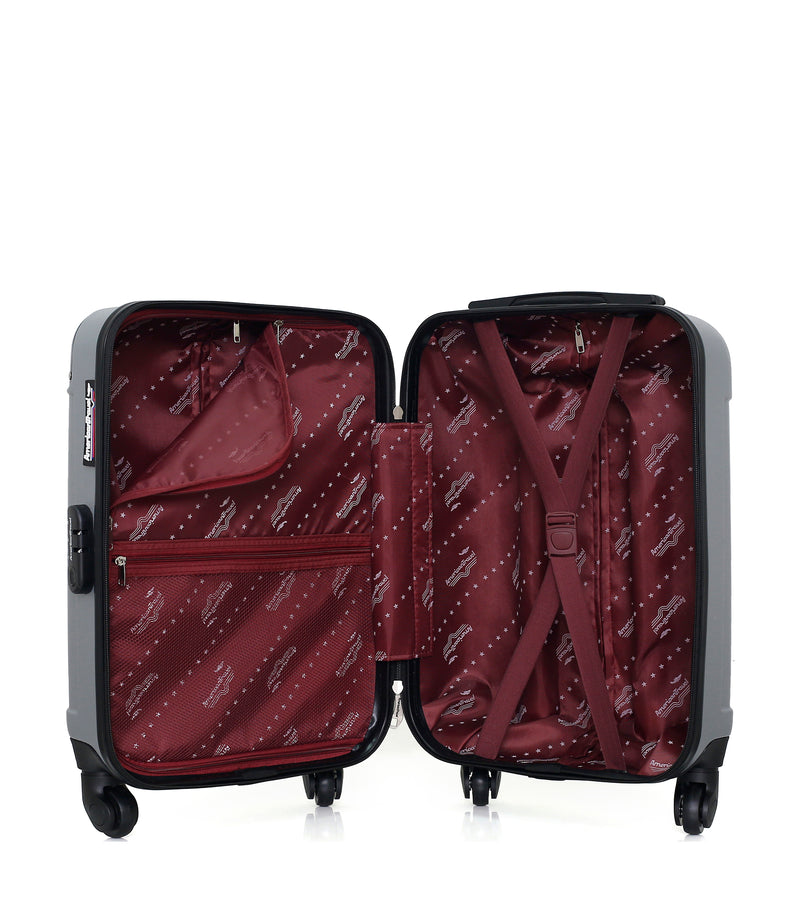 AMERICAN TRAVEL - Valise Cabine XS HARLEM-E 50 cm 4 Roues