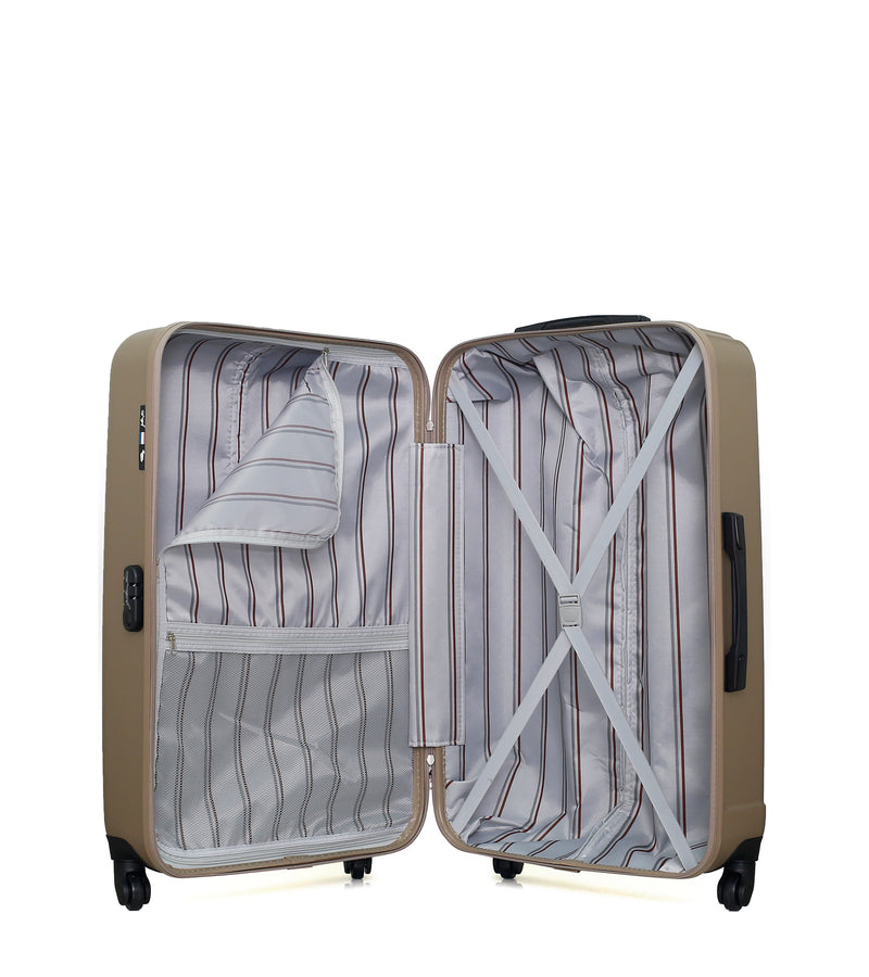 GENTLEMAN FARMER - Valise Grand Format ABS LIAM 4 Roues 75 cm