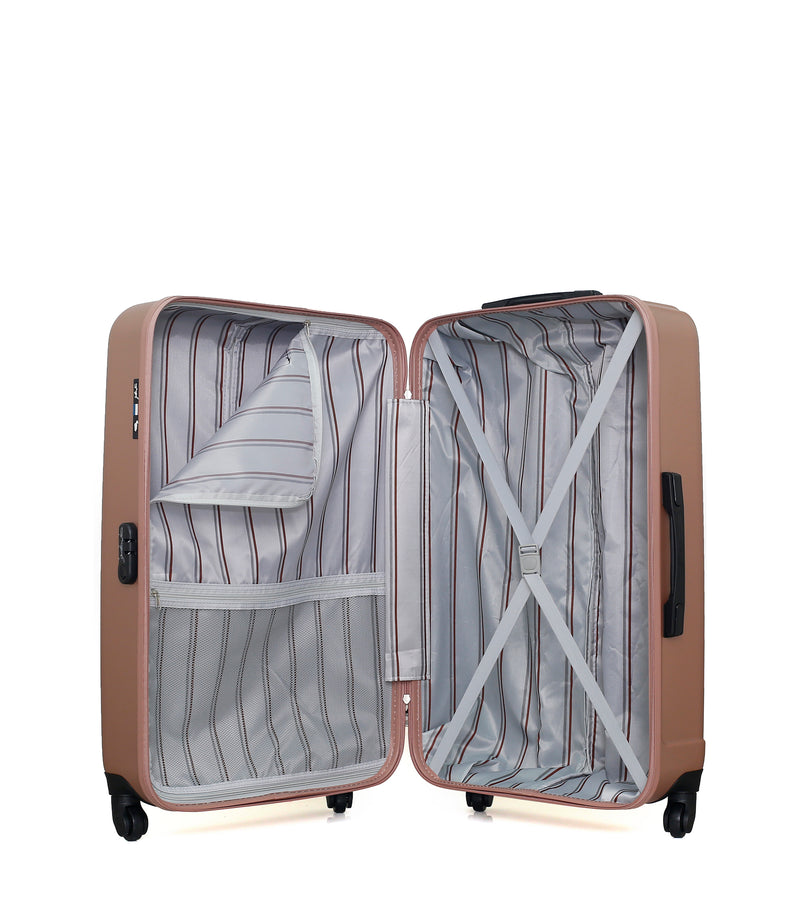 GENTLEMAN FARMER - Valise Grand Format ABS LIAM 4 Roues 75 cm