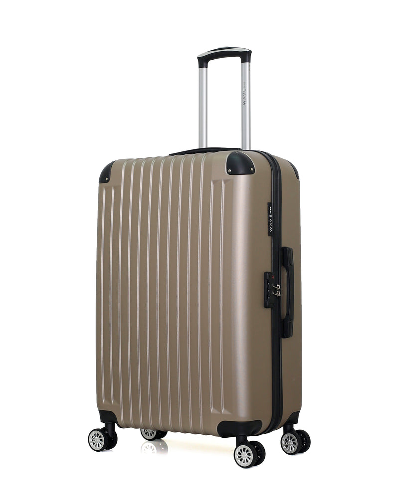 WAVE PARIS - Set de 3 Valises TAGE 75 cm 4 Roues