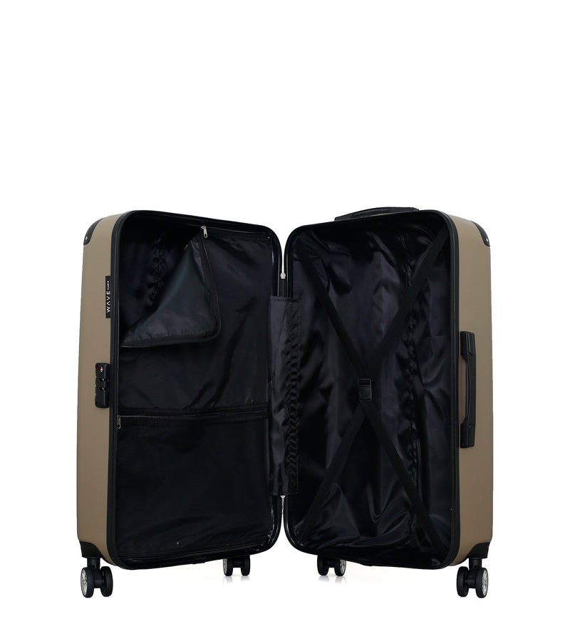 WAVE PARIS - Set de 3 Valises TAGE 75 cm 4 Roues