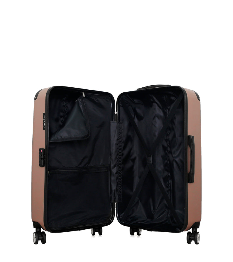WAVE PARIS - Set de 3 Valises TAGE 75 cm 4 Roues