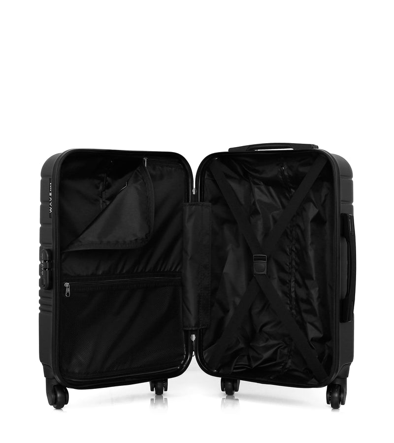 WAVE PARIS - Valise Cabine ABS TIGRE 4 Roues 55 cm