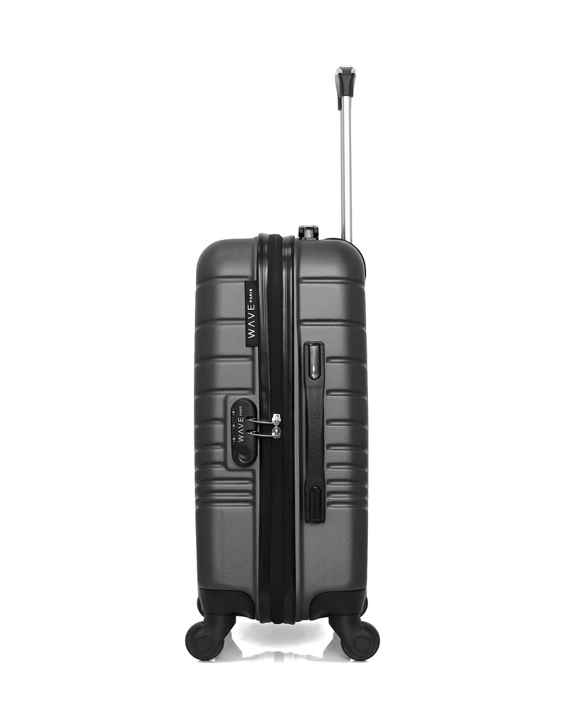 WAVE PARIS - Valise Cabine ABS TIGRE 4 Roues 55 cm