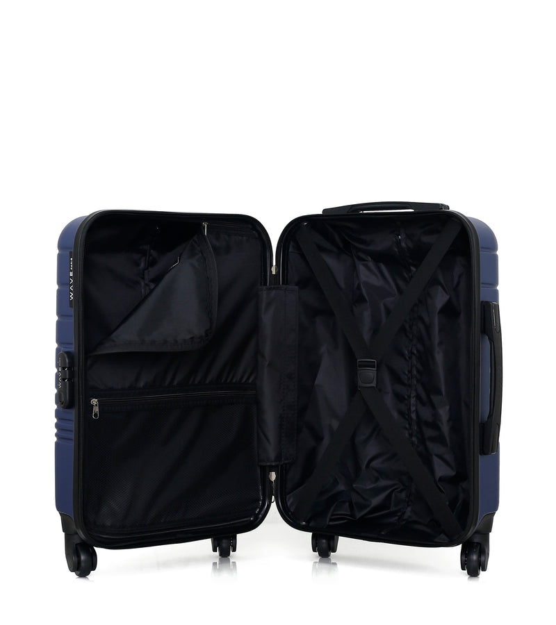 WAVE PARIS - Valise Cabine ABS TIGRE 4 Roues 55 cm