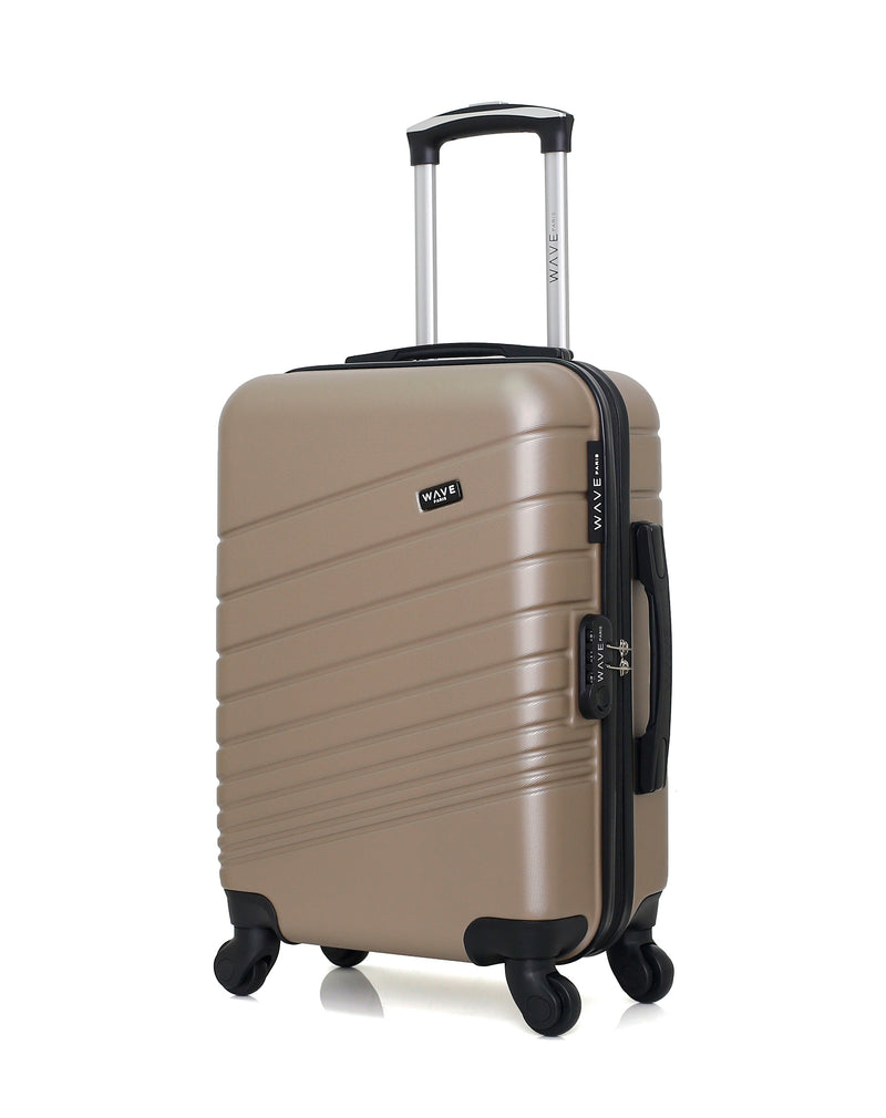 WAVE PARIS - Valise Cabine ABS TIGRE 4 Roues 55 cm