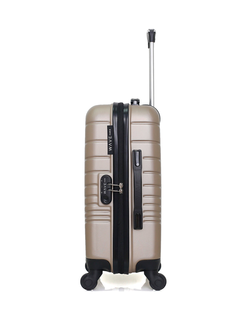 WAVE PARIS - Valise Cabine ABS TIGRE 4 Roues 55 cm
