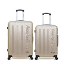 AMERICAN TRAVEL - Lot de 2 - Valises grand format et weekend BRONX