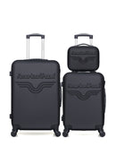 AMERICAN TRAVEL - Lot de 3 - Valise weekend, valise cabine et vanity CHELSEA