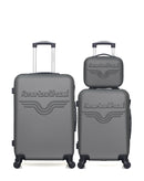 AMERICAN TRAVEL - Lot de 3 - Valise weekend, valise cabine et vanity CHELSEA