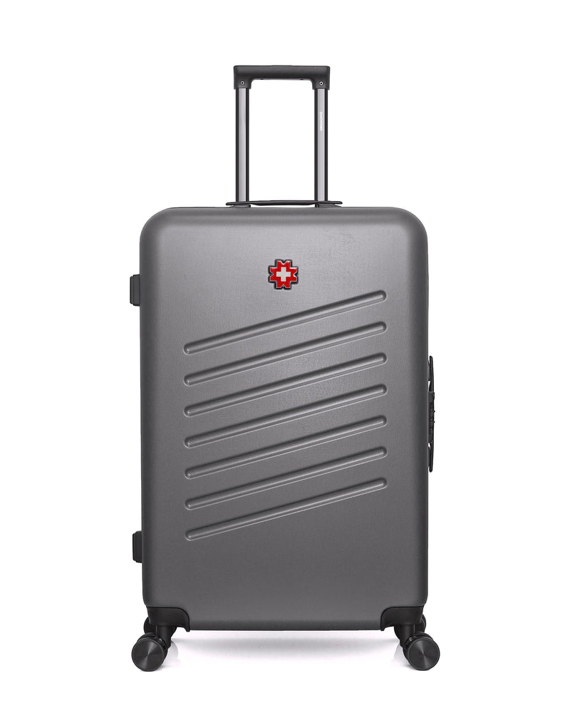 SWISS KOPPER - Lot de 4 - Valises grand format ZURICH, weekend WIL, cabine XXS RUTI et vanity AIGLE-K