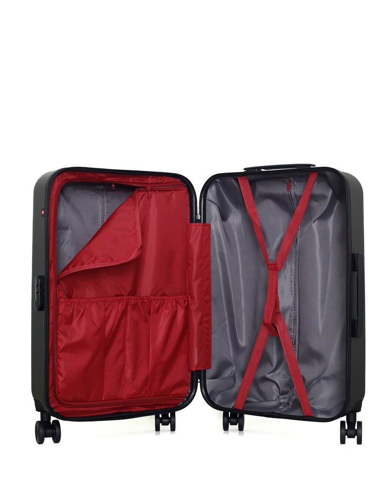 SWISS KOPPER - Lot de 4 - Valises grand format ZURICH, weekend WIL, cabine XXS RUTI et vanity AIGLE-K