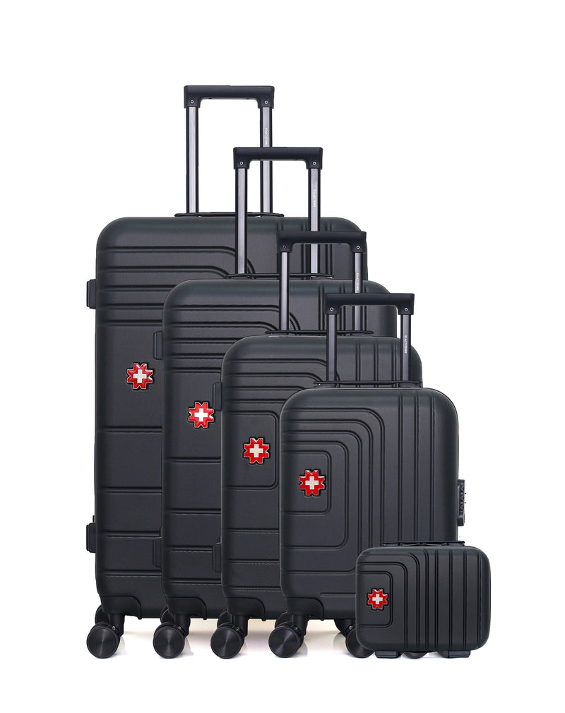 SWISS KOPPER - Set de 5 Valises RUTI-U 75 cm 4 Roues