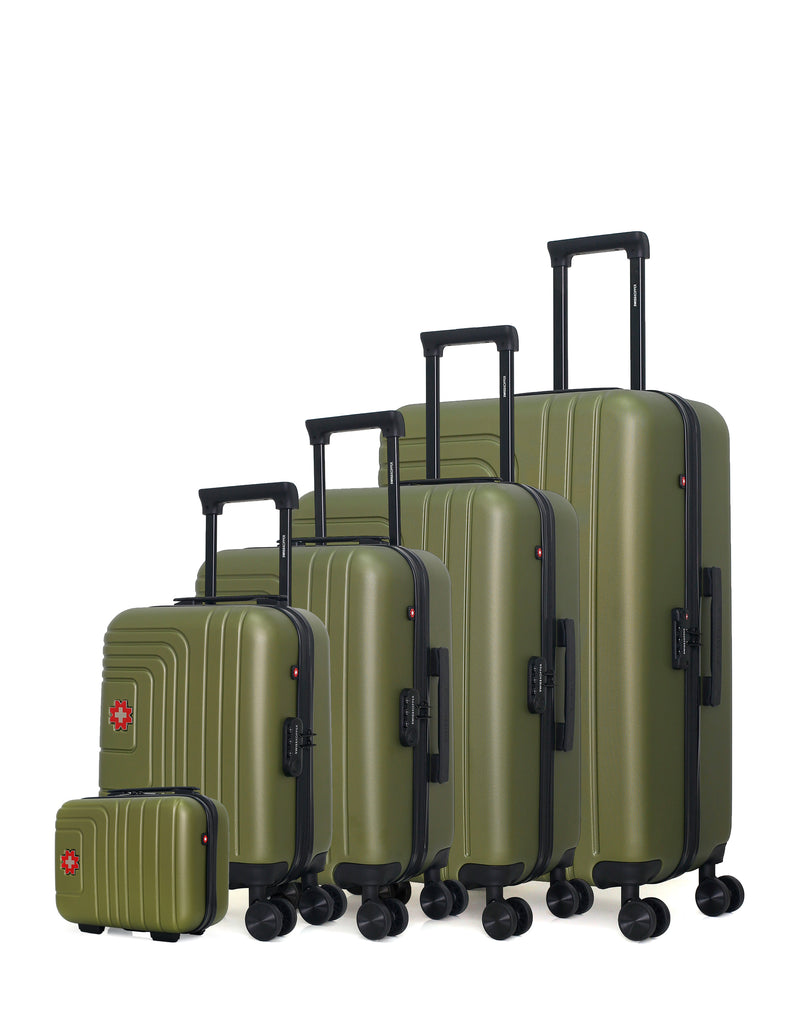 SWISS KOPPER - Set de 5 Valises RUTI-U 75 cm 4 Roues