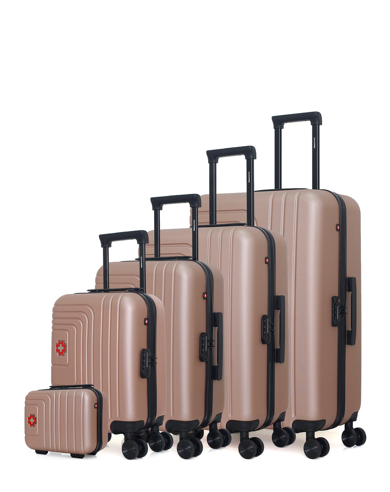 SWISS KOPPER - Set de 5 Valises RUTI-U 75 cm 4 Roues