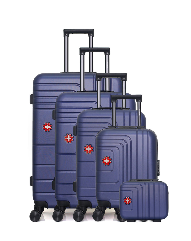 SWISS KOPPER - Set de 5 Valises RUTI-U 75 cm 4 Roues