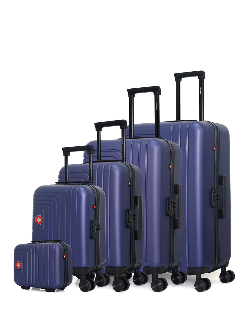 SWISS KOPPER - Set de 5 Valises RUTI-U 75 cm 4 Roues