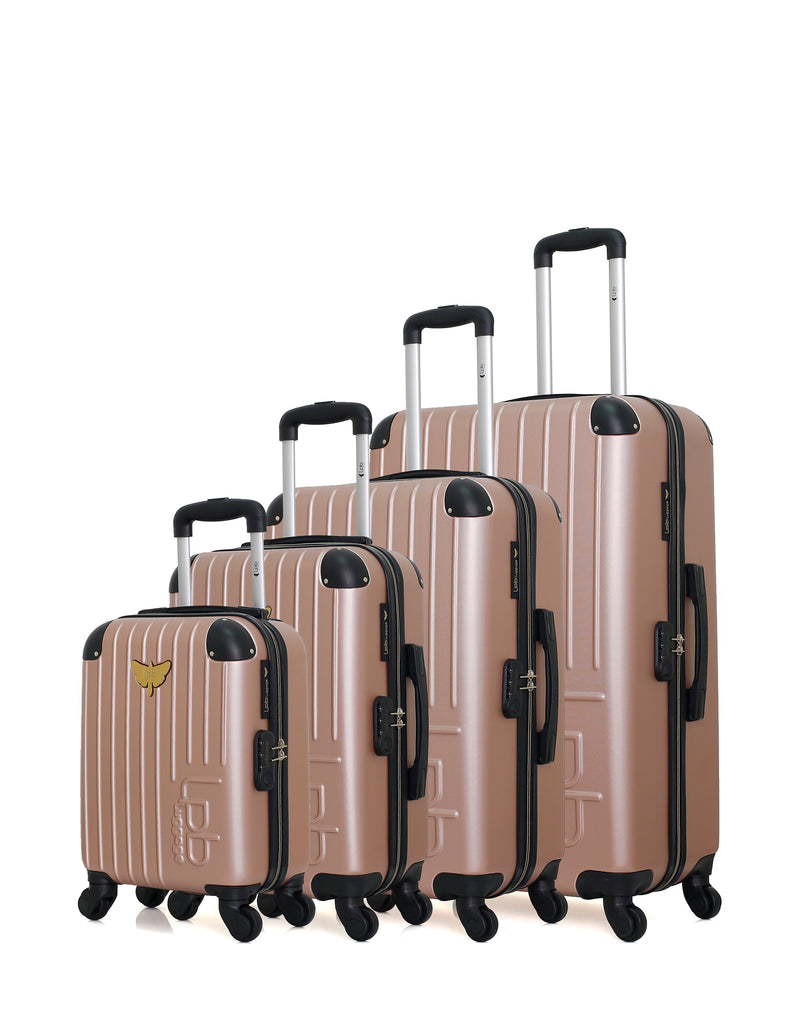 LPB LUGGAGE - Set de 4 Valises MARIANNE-M 75 cm 4 Roues