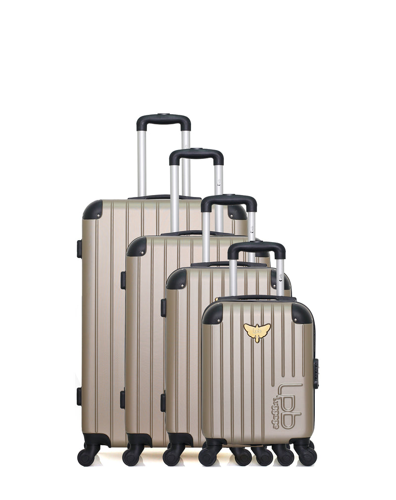 LPB LUGGAGE - Set de 4 Valises MARIANNE-M 75 cm 4 Roues