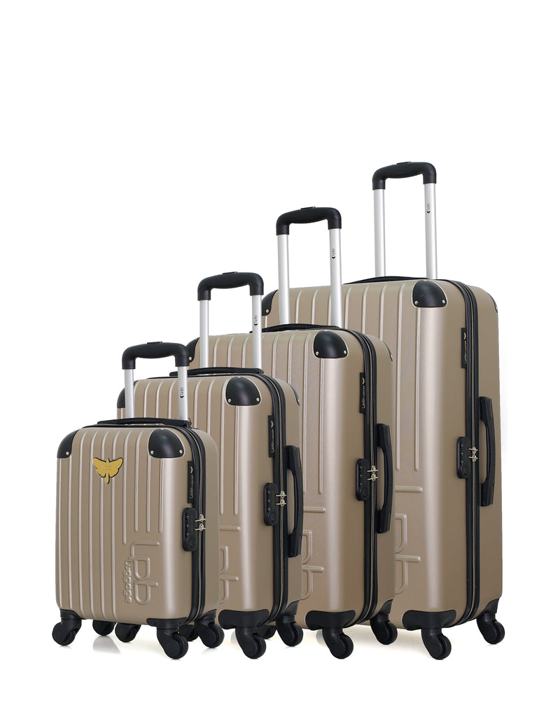 LPB LUGGAGE - Set de 4 Valises MARIANNE-M 75 cm 4 Roues