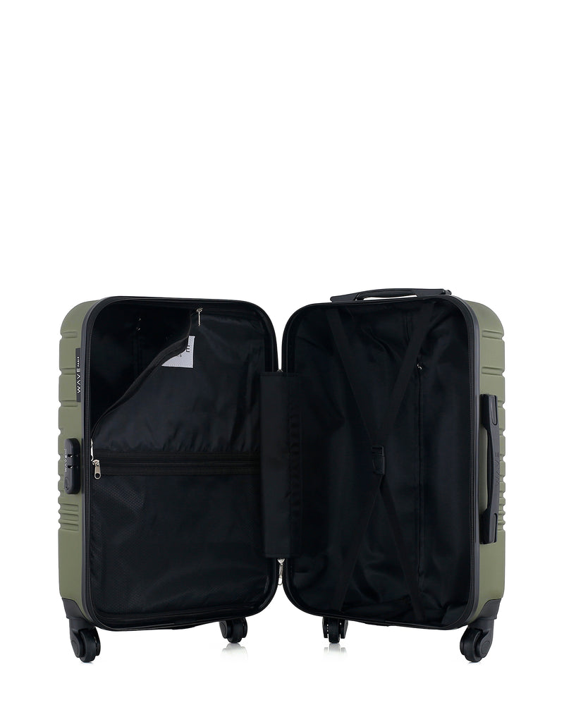 WAVE PARIS - Valise Cabine ABS TIGRE 4 Roues 55 cm
