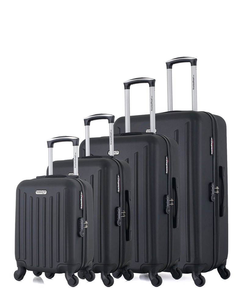 AMERICAN TRAVEL - Set de 4 Valises BROOKLYN-M 75 cm 4 Roues