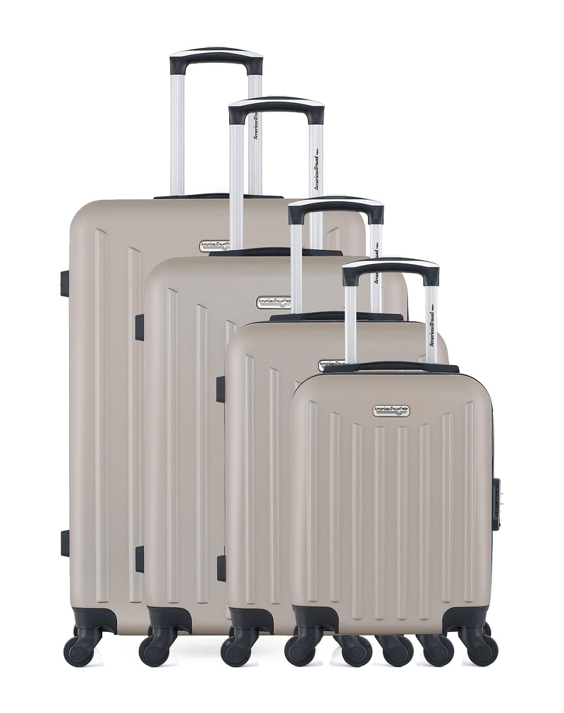 AMERICAN TRAVEL - Set de 4 Valises BROOKLYN-M 75 cm 4 Roues