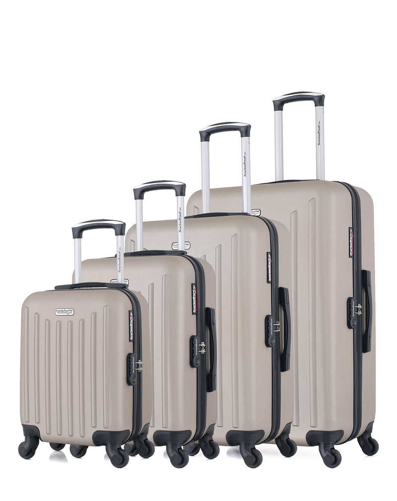 AMERICAN TRAVEL - Set de 4 Valises BROOKLYN-M 75 cm 4 Roues