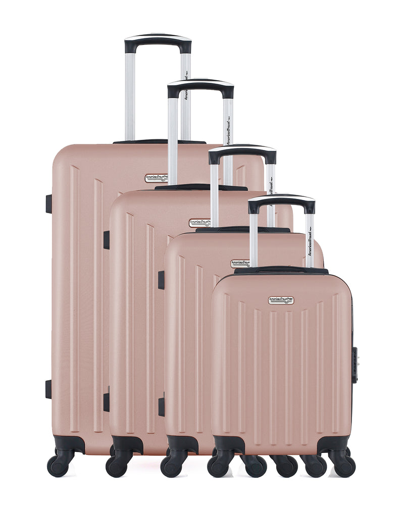 AMERICAN TRAVEL - Set de 4 Valises BROOKLYN-M 75 cm 4 Roues