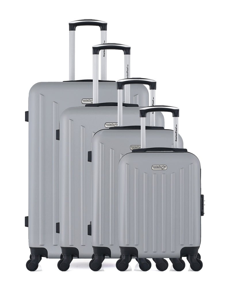 AMERICAN TRAVEL - Set de 4 Valises BROOKLYN-M 75 cm 4 Roues