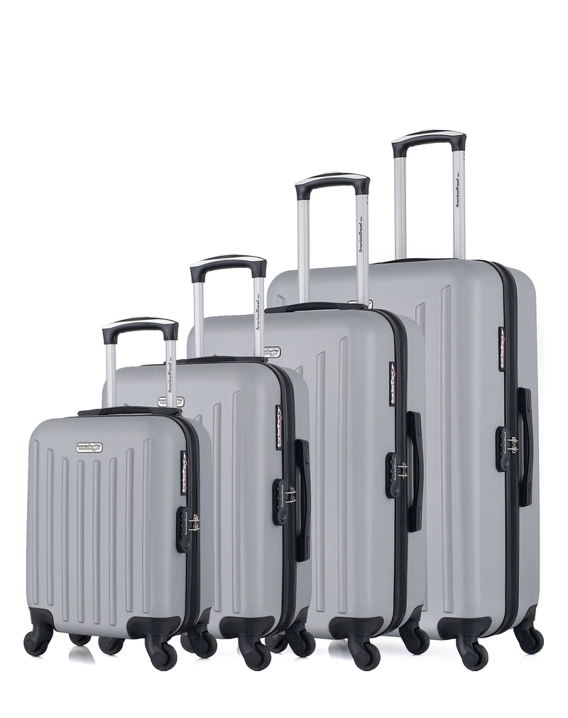 AMERICAN TRAVEL - Set de 4 Valises BROOKLYN-M 75 cm 4 Roues