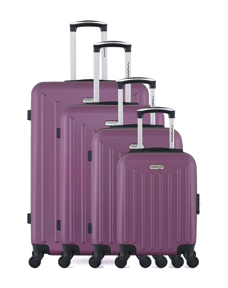 AMERICAN TRAVEL - Set de 4 Valises BROOKLYN-M 75 cm 4 Roues