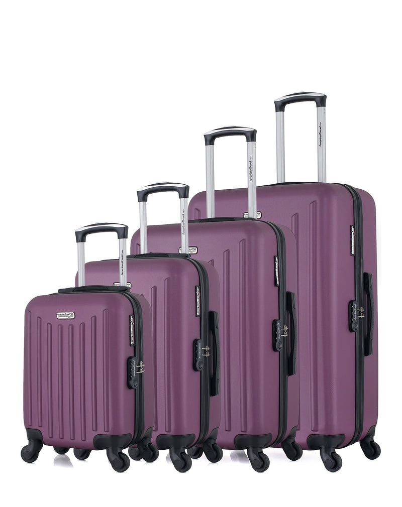 AMERICAN TRAVEL - Set de 4 Valises BROOKLYN-M 75 cm 4 Roues