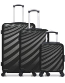 WAVE PARIS - Lot de 3 - Valises grand format, weekend et cabine XXS DANUBE