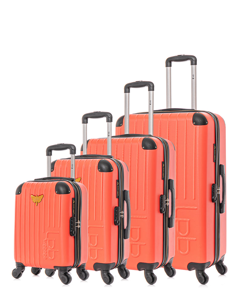 LPB LUGGAGE - Set de 4 Valises MARIANNE-M 75 cm 4 Roues