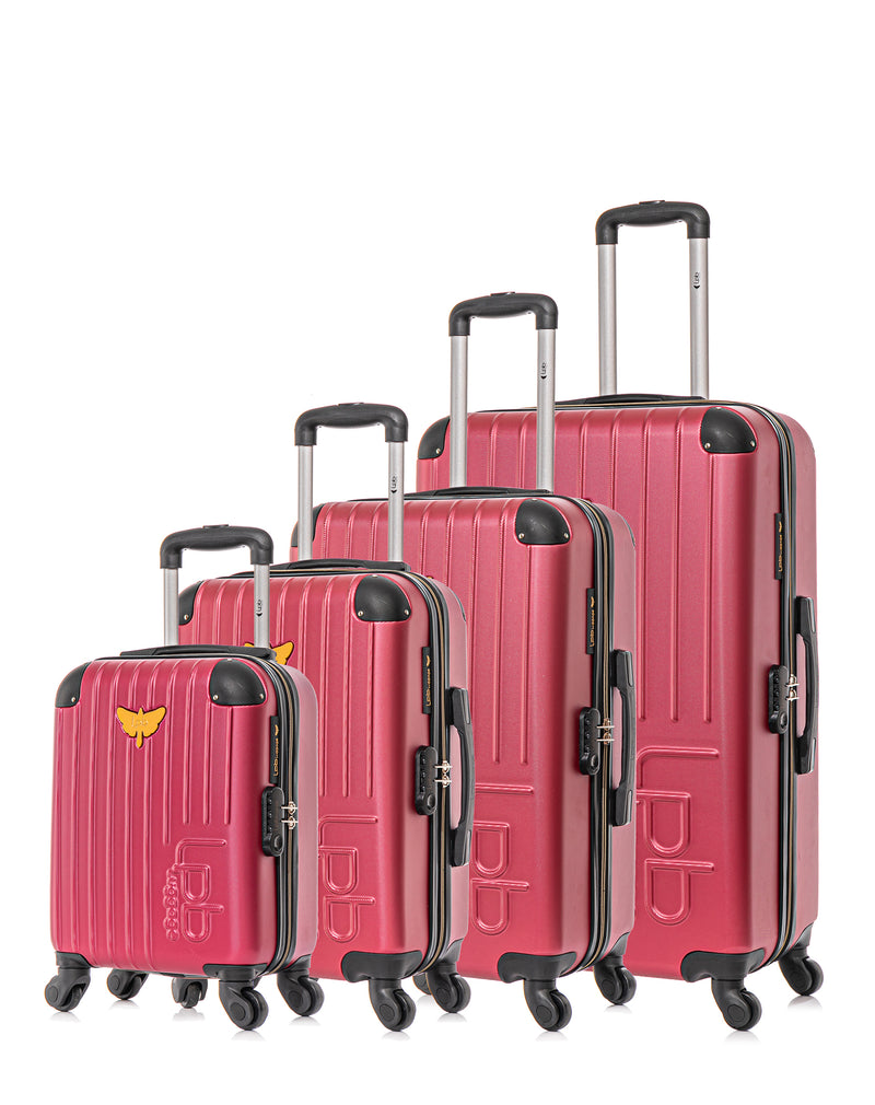 LPB LUGGAGE - Set de 4 Valises MARIANNE-M 75 cm 4 Roues