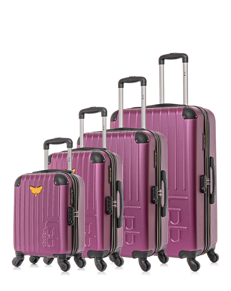 LPB LUGGAGE - Set de 4 Valises MARIANNE-M 75 cm 4 Roues
