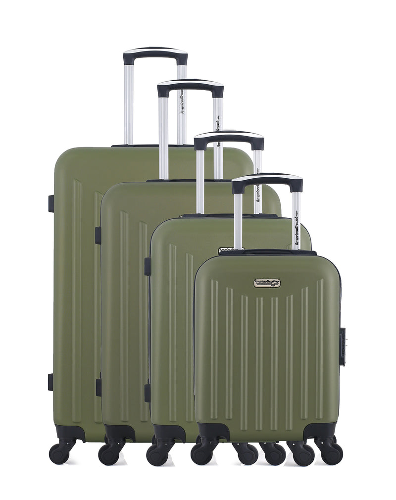 AMERICAN TRAVEL - Set de 4 Valises BROOKLYN-M 75 cm 4 Roues