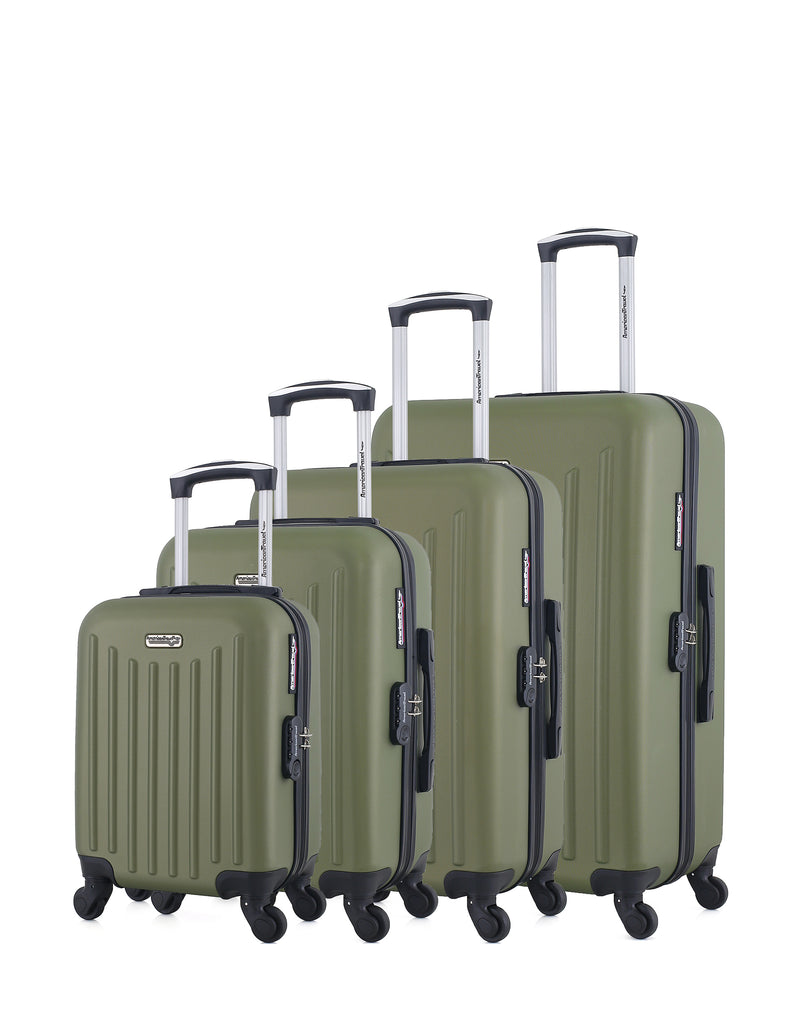 AMERICAN TRAVEL - Set de 4 Valises BROOKLYN-M 75 cm 4 Roues