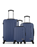 AMERICAN TRAVEL - Lot de 3 - Valises weekend, cabine et cabine XXS BRONX