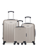 AMERICAN TRAVEL - Lot de 3 - Valises weekend, cabine et cabine XXS BROOKLYN