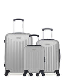 AMERICAN TRAVEL - Lot de 3 - Valises weekend, cabine et cabine XXS BROOKLYN