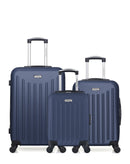 AMERICAN TRAVEL - Lot de 3 - Valises weekend, cabine et cabine XXS BROOKLYN