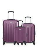 AMERICAN TRAVEL - Lot de 3 - Valises weekend, cabine et cabine XXS BROOKLYN