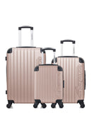 AMERICAN TRAVEL - Lot de 3 - Valises weekend, cabine et cabine XXS BUDAPEST