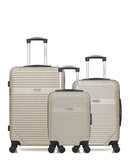 AMERICAN TRAVEL - Lot de 3 - Valises weekend, cabine et cabine XXS MEMPHIS