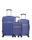 AMERICAN TRAVEL - Lot de 3 - Valises weekend, cabine et cabine XXS MEMPHIS