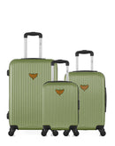 LPB LUGGAGE - Lot de 3 - Valises weekend, cabine et cabine XXS AGATA